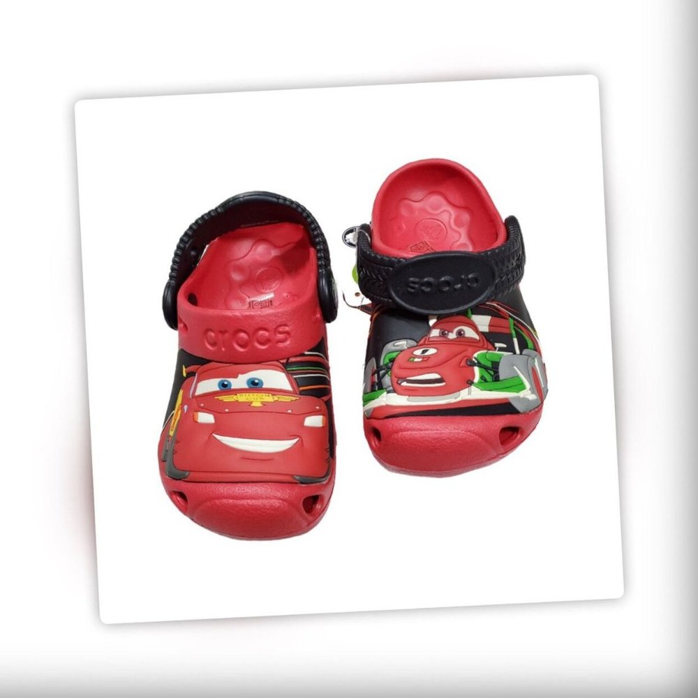 Lightning McQueen Crocs Disney Pixar Cars Child Toddler Size C8/9 Red Boys